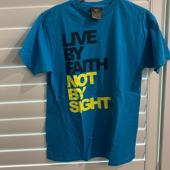 NOW not of this world Other - Men’s turquoise short sleeve graphic T-shirt Faith Religious tee by NOW